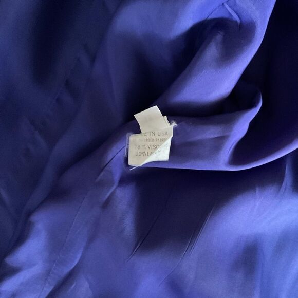 Doncaster royal blue vintage 2 pc suit viscose linen blend sz 18 - Picture 14 of 16